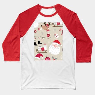 Christmas Santa Baseball T-Shirt